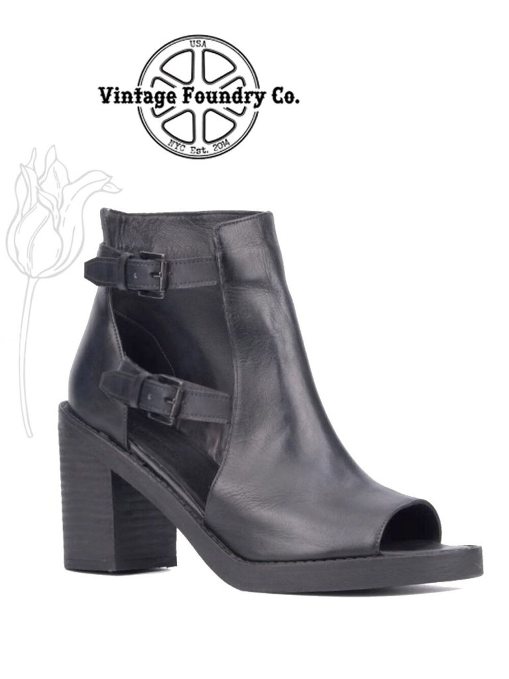 VINTAGE FOUNDRY Laverne Block Heel Sandal